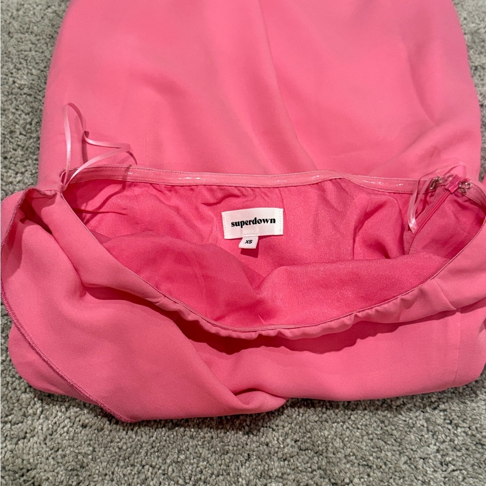 Superdown - Andria Strapless Mini Dress in Pink Sz:XS - Picture 10 of 12